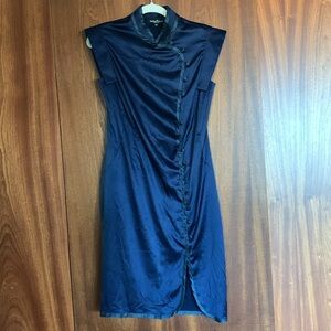 Adele Fado Navy dress Made in Italy size 46